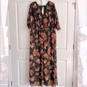 🖤🌺 BLACK FLORAL SPRING ROMPER 🌺🖤 NWOT ✨